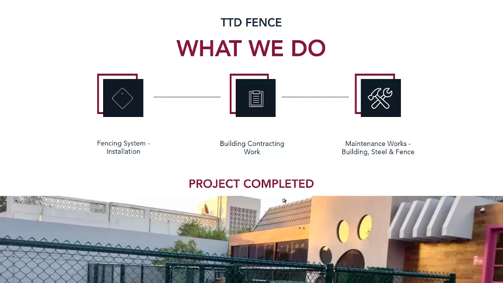 Representative image of TTD Fence | A highly SEO optimized and engaging corporate website